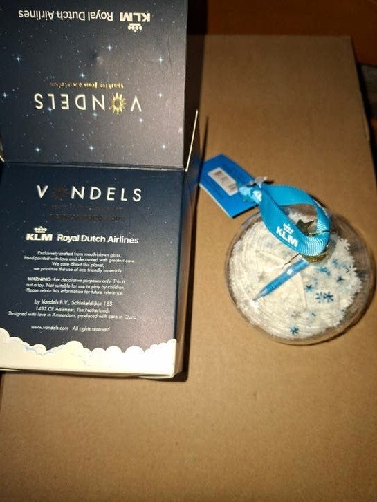 KLM huisjes  Vondels kerstbal, Ophalen of Verzenden, Nieuw