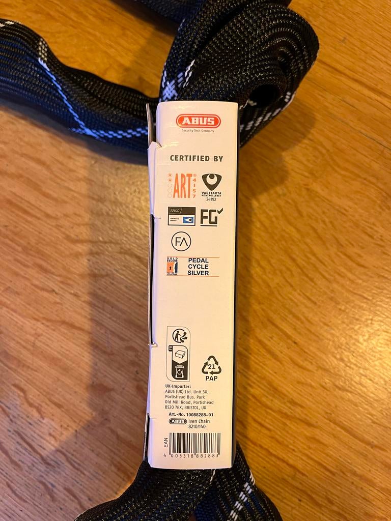 ABUS Iven Chain 8210 Kettingslot - Nieuw met ART-keurmerk, Ophalen of Verzenden, Nieuw, Kettingslot