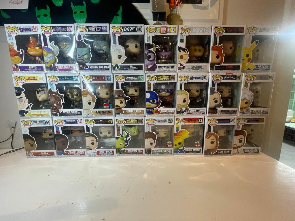 Diverse Funko Pops: Groot en Klein - Verzamelobjecten, Ophalen of Verzenden, Zo goed als nieuw