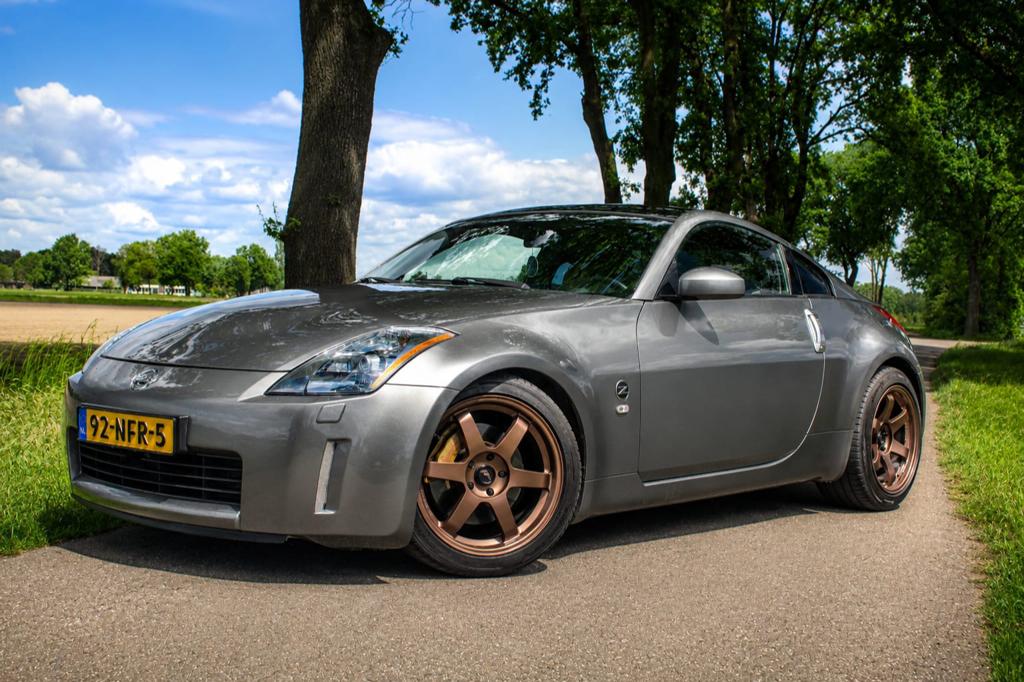 Nissan 350Z 3.5 V6 GT uitvoering zeer goede staat, 350Z, Achterwielaandrijving, Leder, Bruin