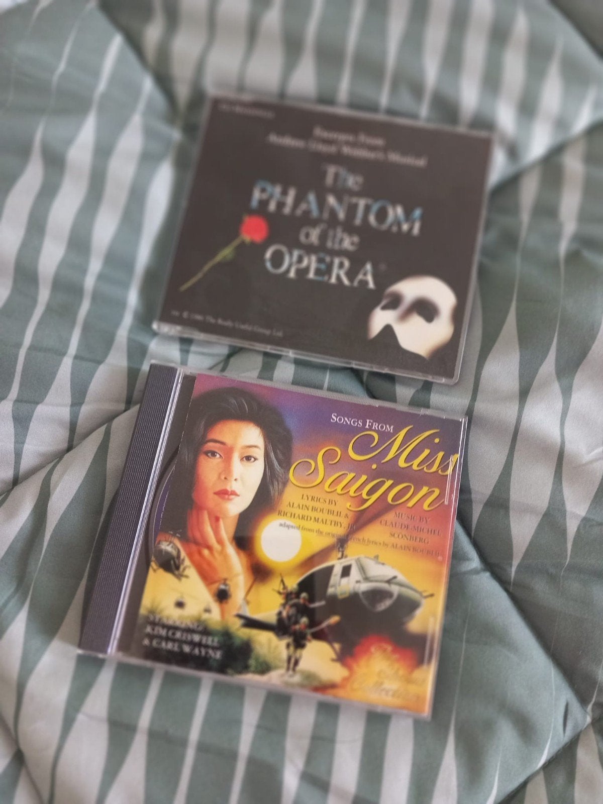 Cd's van de musicals Phantom of the opera & Miss Saigon, Ophalen of Verzenden, Zo goed als nieuw