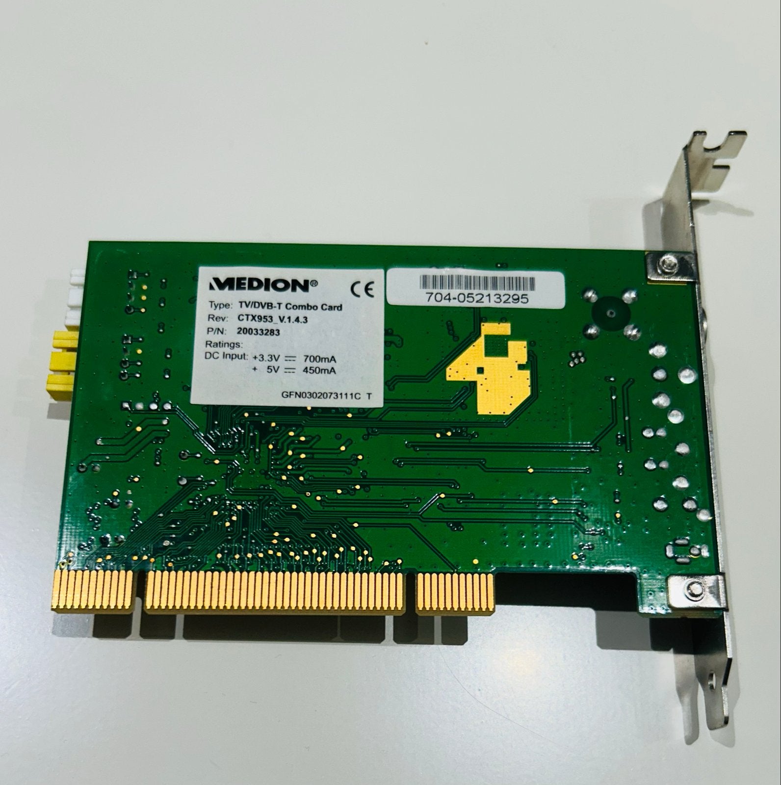 Medion TV/DVB-T Combo Kaart CTX953 V1.4.3, Tv-Out, Gebruikt, Overige soorten, Ophalen of Verzenden