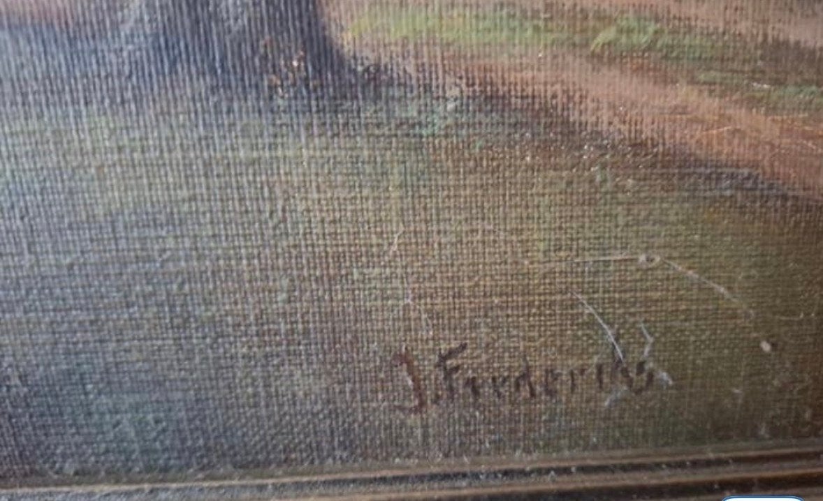 Schilderij Frederik Kasenda 1934 - Maritiem / zonsondergang, Ophalen, Maritiem / water, Doek, Gesigneerd