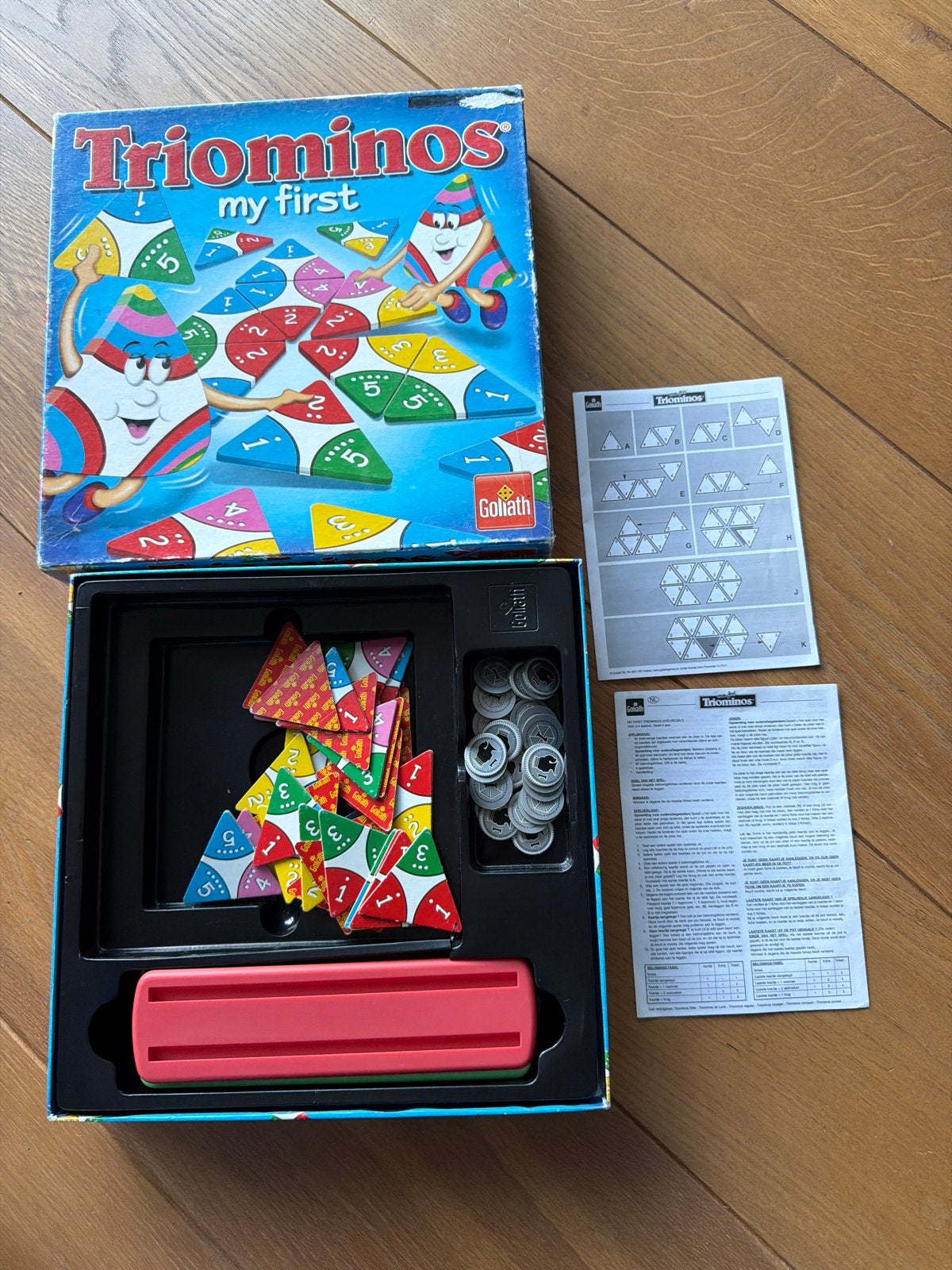 Triominos My First - Educatief Gezelschapsspel voor Kinderen, Drie of vier spelers, Ophalen of Verzenden, Gebruikt