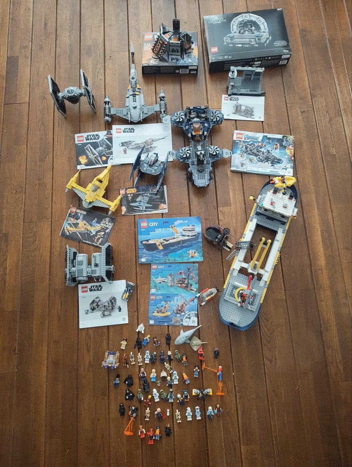 LEGO Star Wars collectie + City + Avengers+ lossen minifigs, Ophalen, Zo goed als nieuw