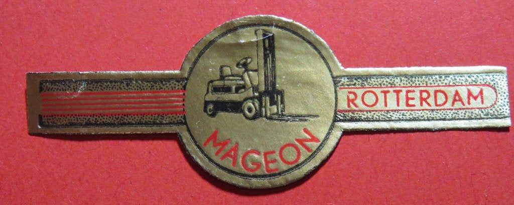 Reclamebandje Mageon Rotterdam, Verzenden, Gebruikt, Sigarenbandjes