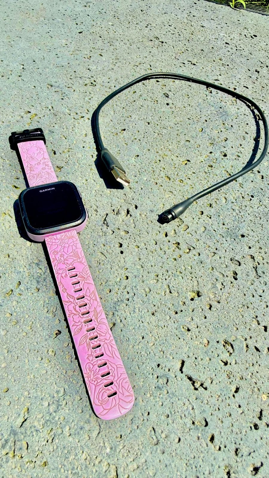 Garmin Bounce Smartwatch Kinderen – Lilac Floral, Sieraden, Tassen en Uiterlijk, Smartwatches, Gebruikt, Paars, Ophalen of Verzenden