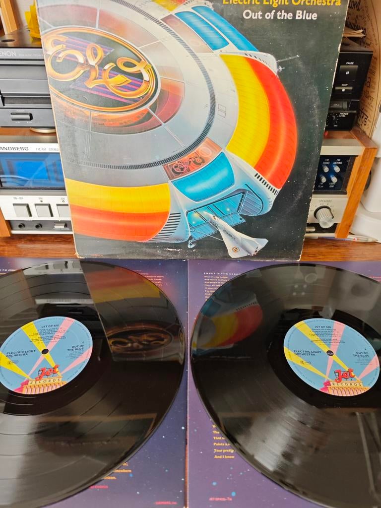 ELO - Out of the Blue (Dubbel-LP, Gatefold, 1977), Gebruikt, Ophalen of Verzenden, 1970 - 1979, 12 inch