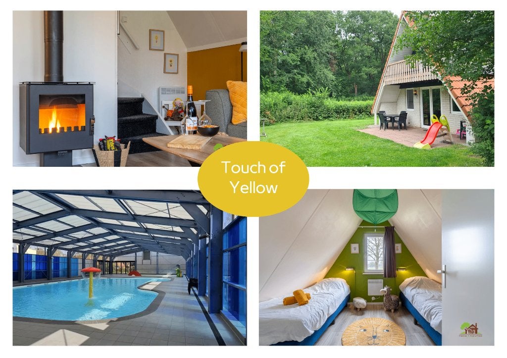 Touch of Yellow, vakantiehuisje in het Vechtdal, Open haard, Chalet, Bungalow of Caravan, Eigenaar, 6 personen