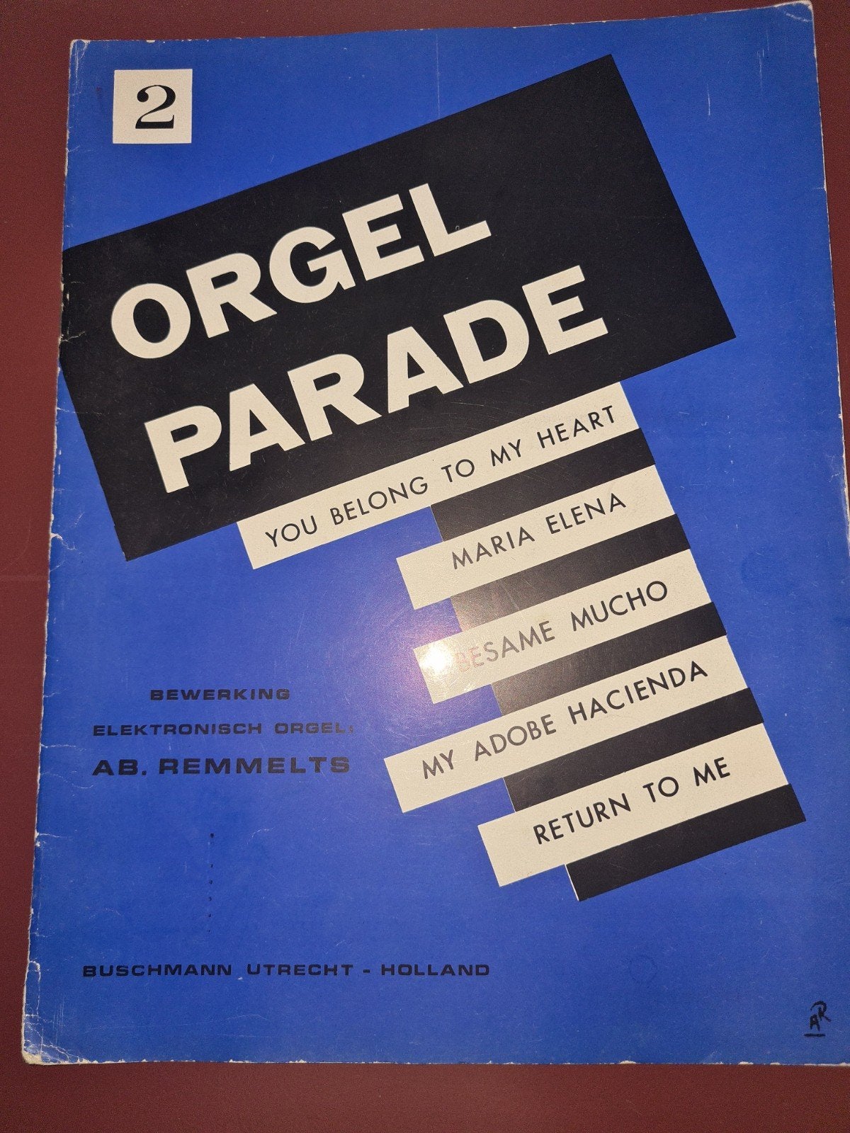 Orgel Parade 2 - Bew. Ab Remmelts - Elektr. Orgel, Orgel, Gebruikt, Overige soorten, Ophalen of Verzenden