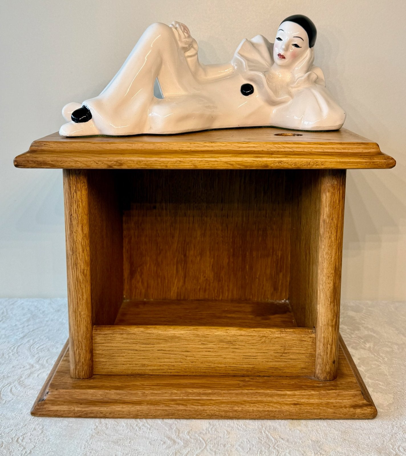 Vintage eikenouten stoof, Antiek en Kunst, Ophalen of Verzenden