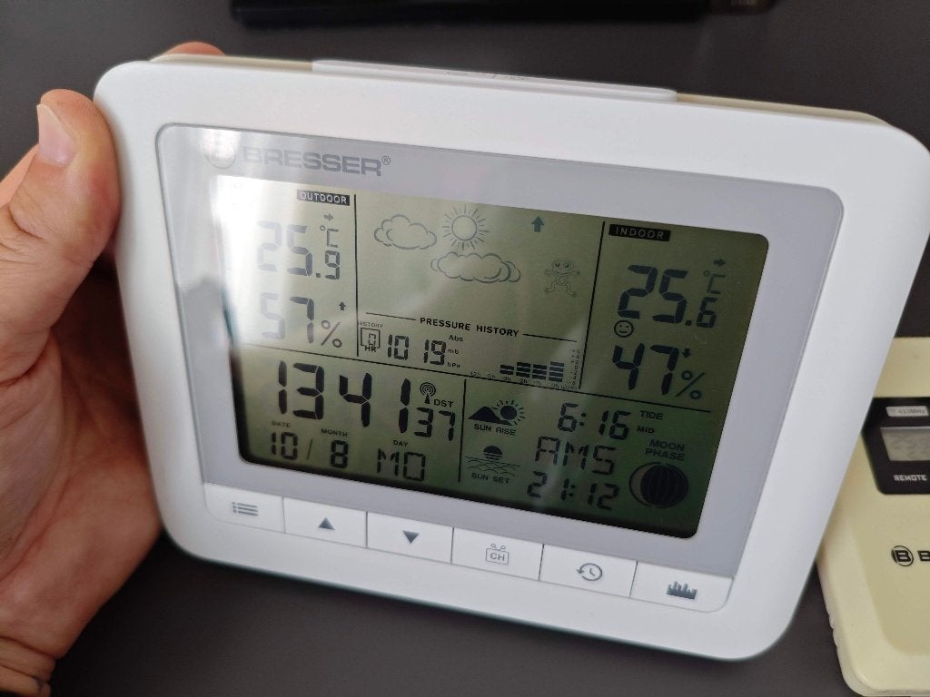 BRESSER ClimaTrend WF Weerstation, Audio, Tv en Foto, Weerstations en Barometers, Ophalen of Verzenden, Zo goed als nieuw, Weerstation