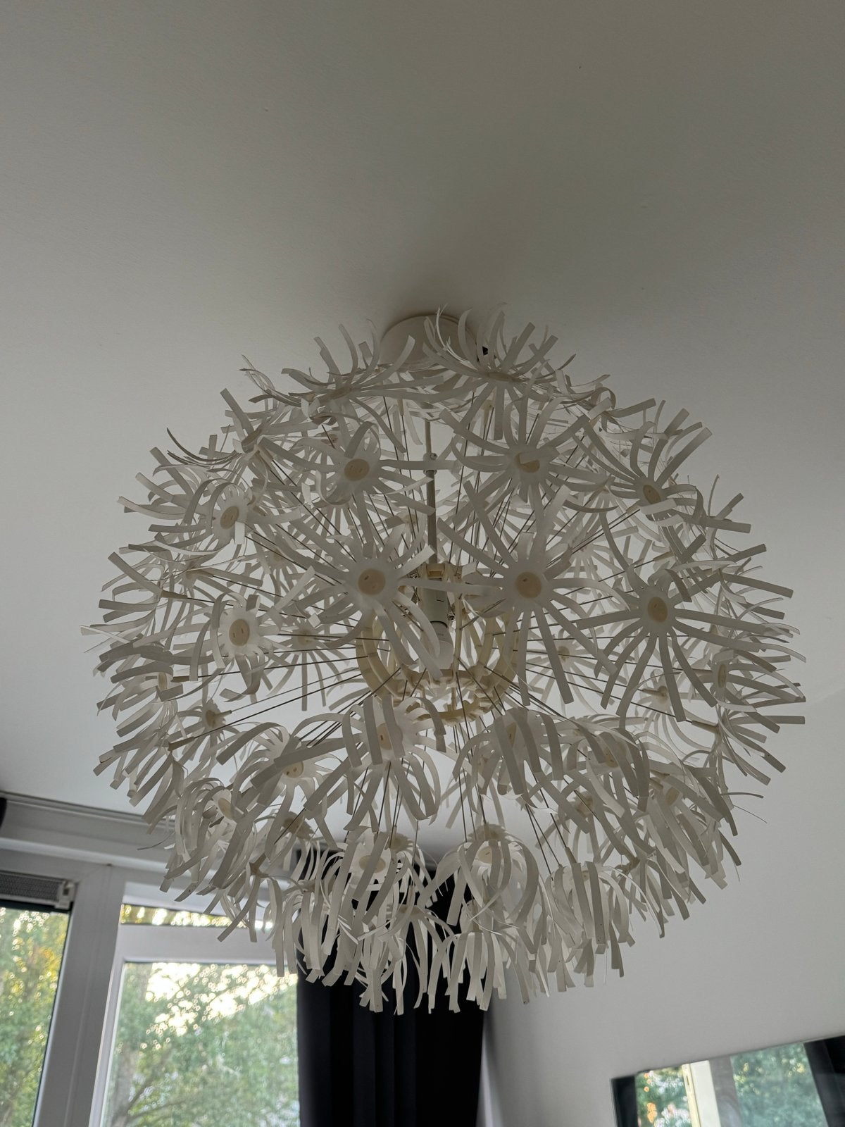 IKEA Maskros Plafondlamp - Dandelion Design, Ophalen of Verzenden, Zo goed als nieuw, Kunststof, E27 (groot)