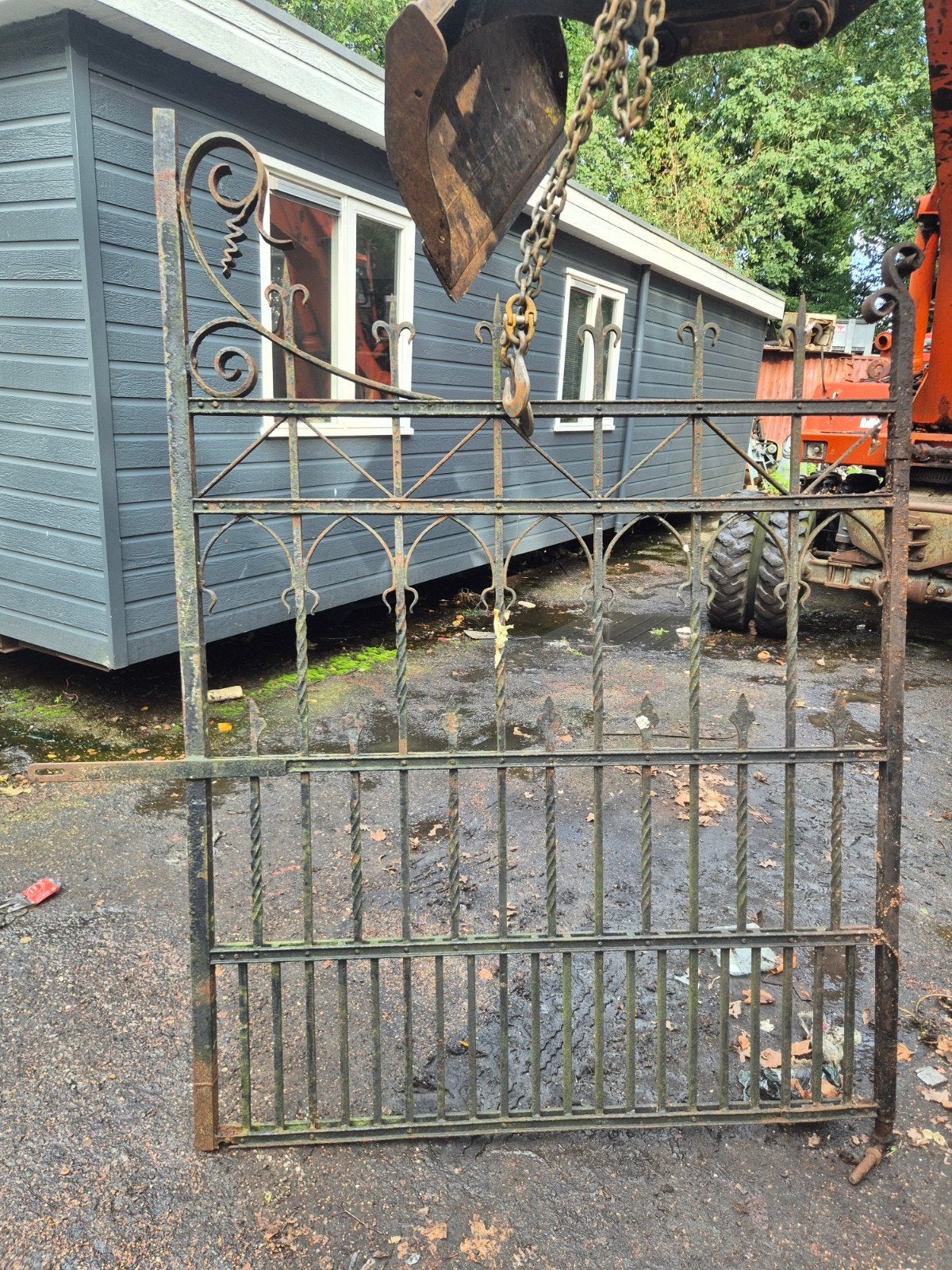 Gesmeden poort, Tuin en Terras, Ophalen, Gebruikt, IJzer