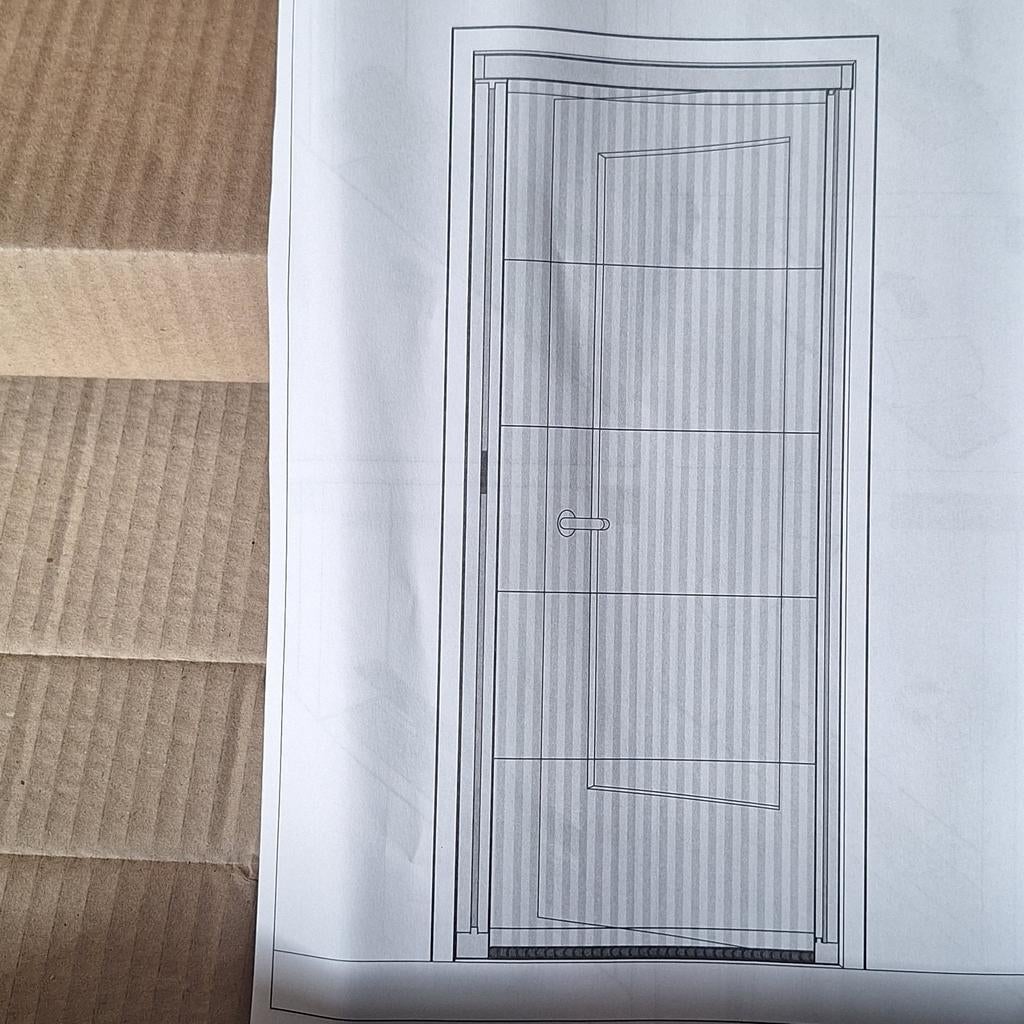 Nieuwe hordeur, nog in doos, verkeerd ingemeten, Doe-het-zelf en Verbouw, Deuren en Horren, 80 tot 100 cm, 215 cm of meer, Hordeur