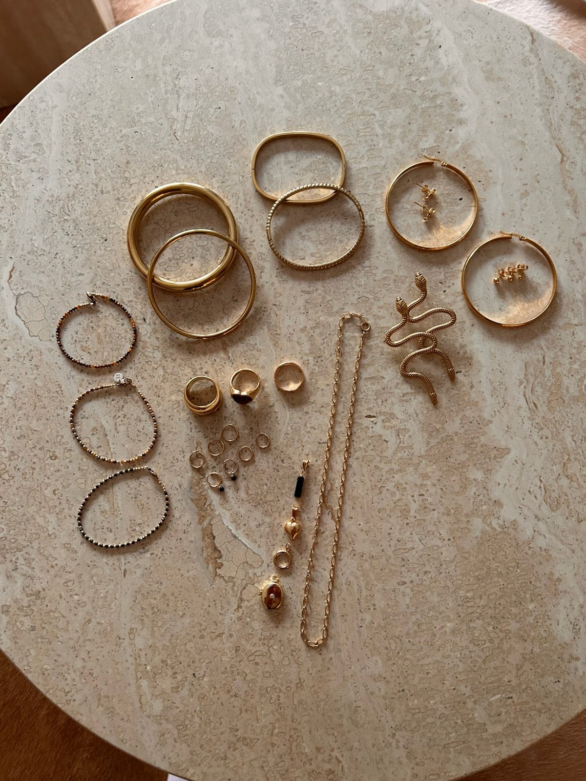 Sieradenset stainless steel | 31 items | alles in 1 koop, Sieraden, Tassen en Uiterlijk, Ophalen of Verzenden, Zo goed als nieuw