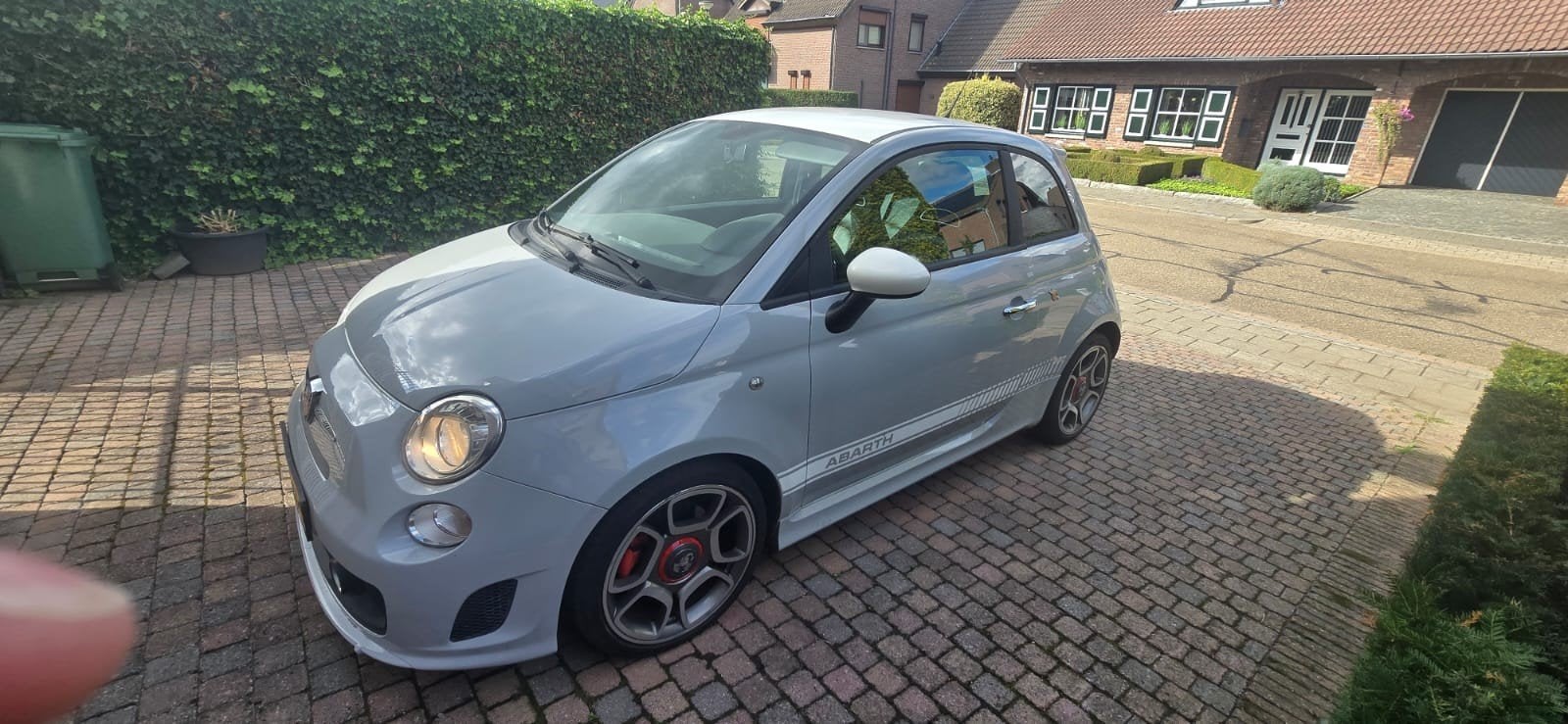 Fiat 500 1.4 Abarth 2009 Grijs, Auto's, Fiat, Voorwielaandrijving, 15 km/l, 40 €/maand, 4 cilinders