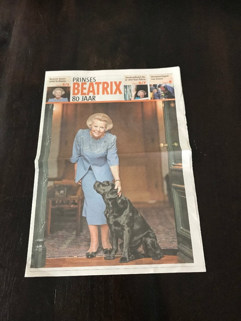 Leidsch Dagblad 31 januari 2018 Prinses Beatrix 80 jaar, Verzamelen, Ophalen of Verzenden, 1980 tot heden, Krant