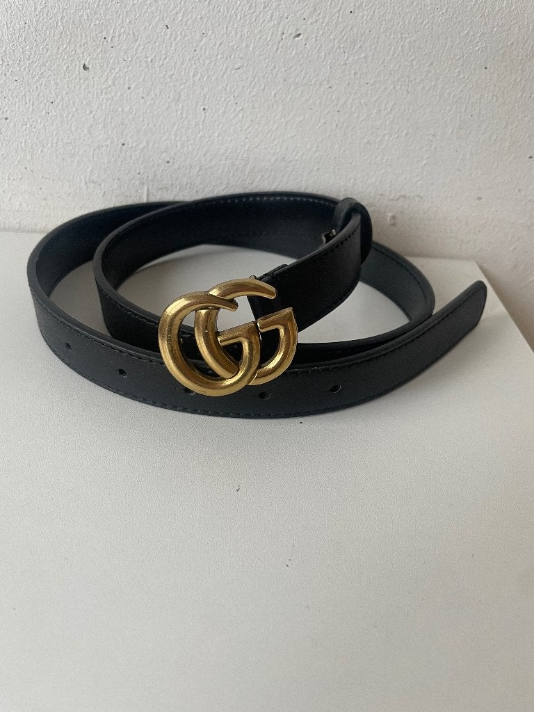 GG riem zwart goud, Minder dan 3 cm, 100 cm of meer, Zwart, Nieuw