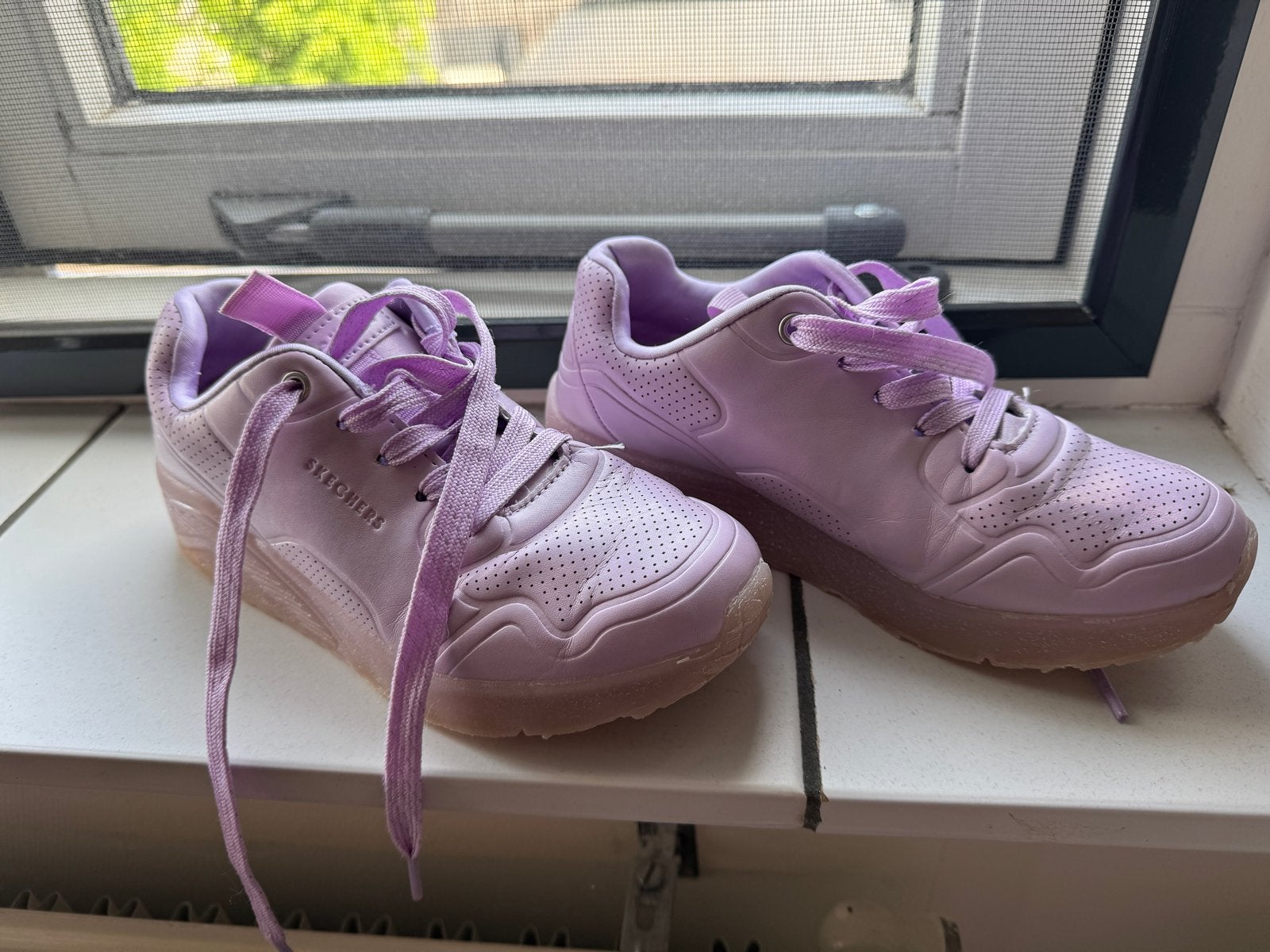 Skechers sneakers maat 31 lila met glitterszool, Meisje, Schoenen, Ophalen of Verzenden, Zo goed als nieuw