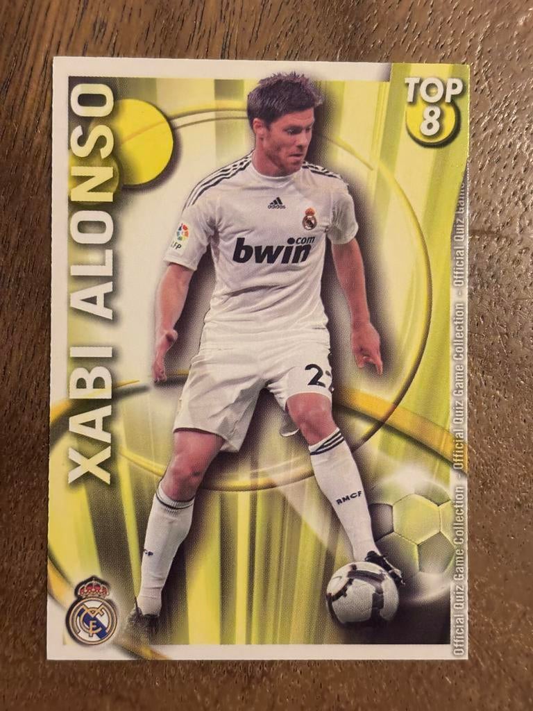 Xabi Alonso Spelerskaart Real Madrid - Official Quiz Game, Ophalen of Verzenden, Zo goed als nieuw, Buitenlandse clubs, Spelerskaart