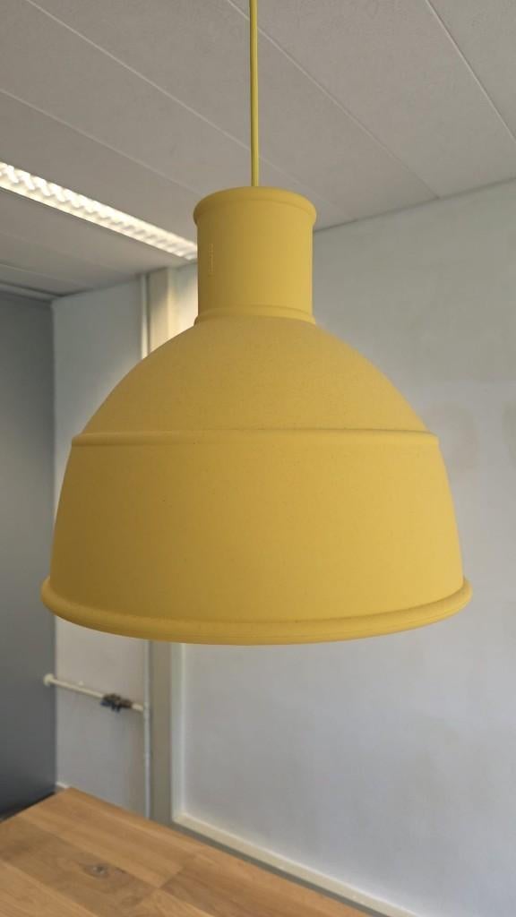 Muuto hanglampen (Rubber) Geel & Groen – 5 stuks, Overige materialen, Ophalen of Verzenden, Zo goed als nieuw, Modern
