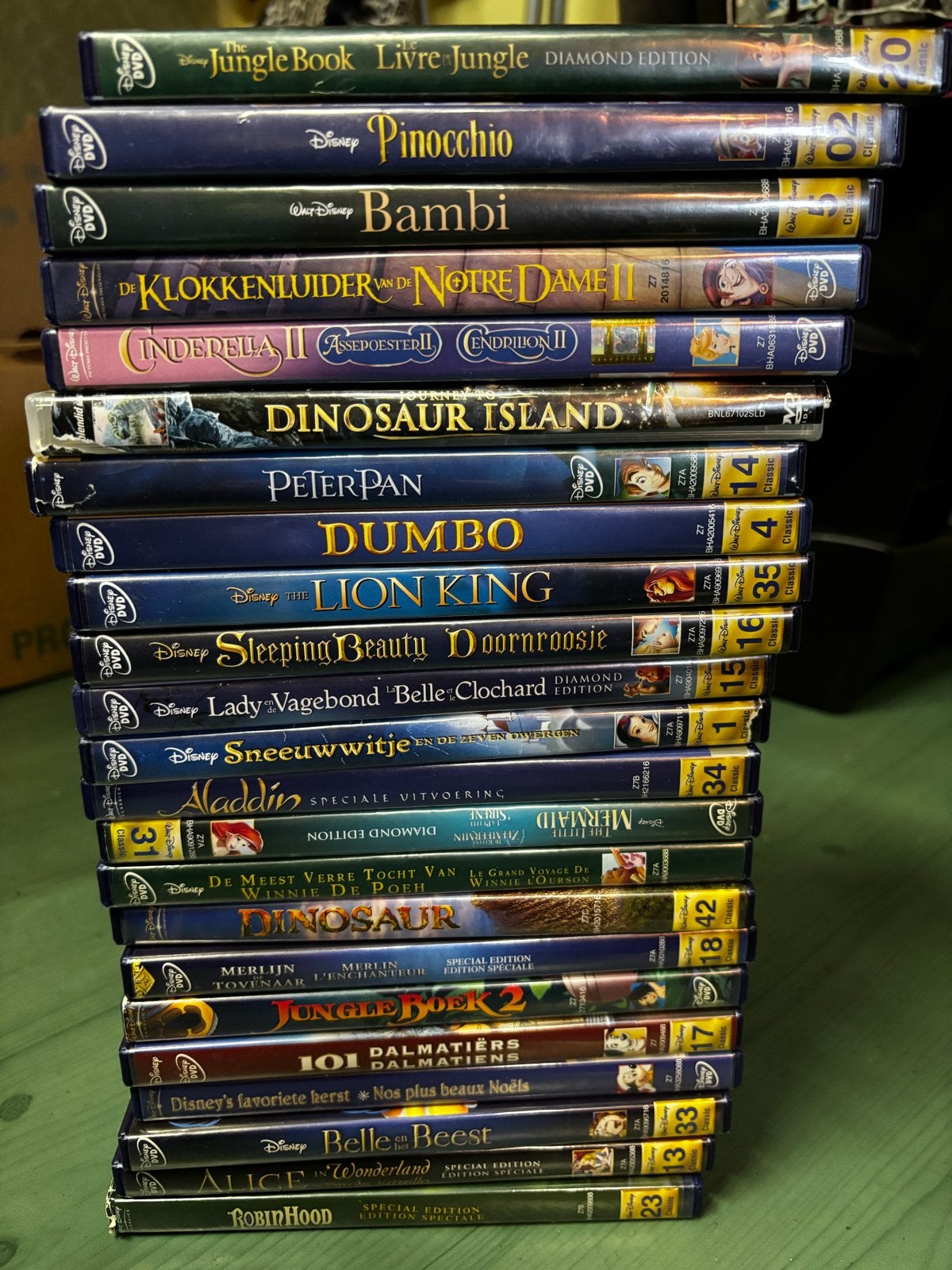 Grote Disney DVD collectie - Klassieke animatiefilms, Avontuur, Gebruikt, Alle leeftijden, Ophalen of Verzenden