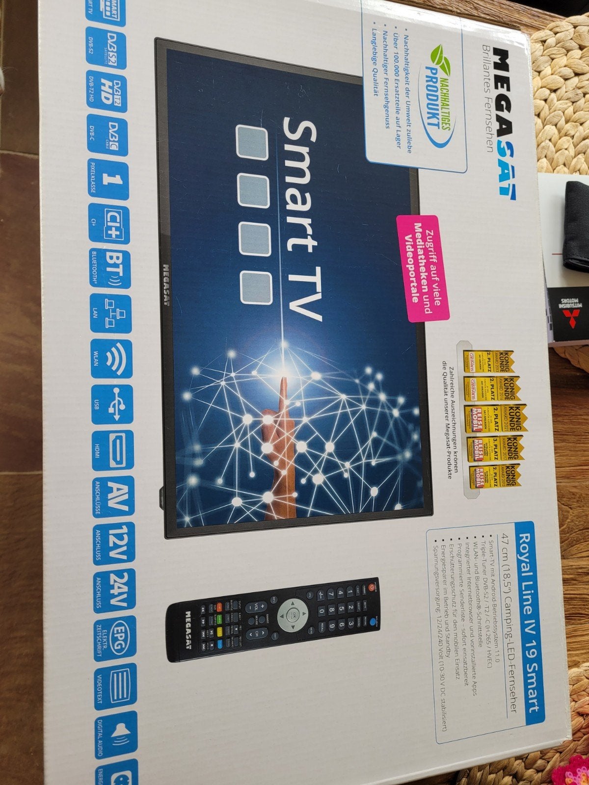 Megasat Royal Line IV 19 Smart TV - Nieuw in doos, Overige merken, LED, 50 Hz, HD Ready (720p)
