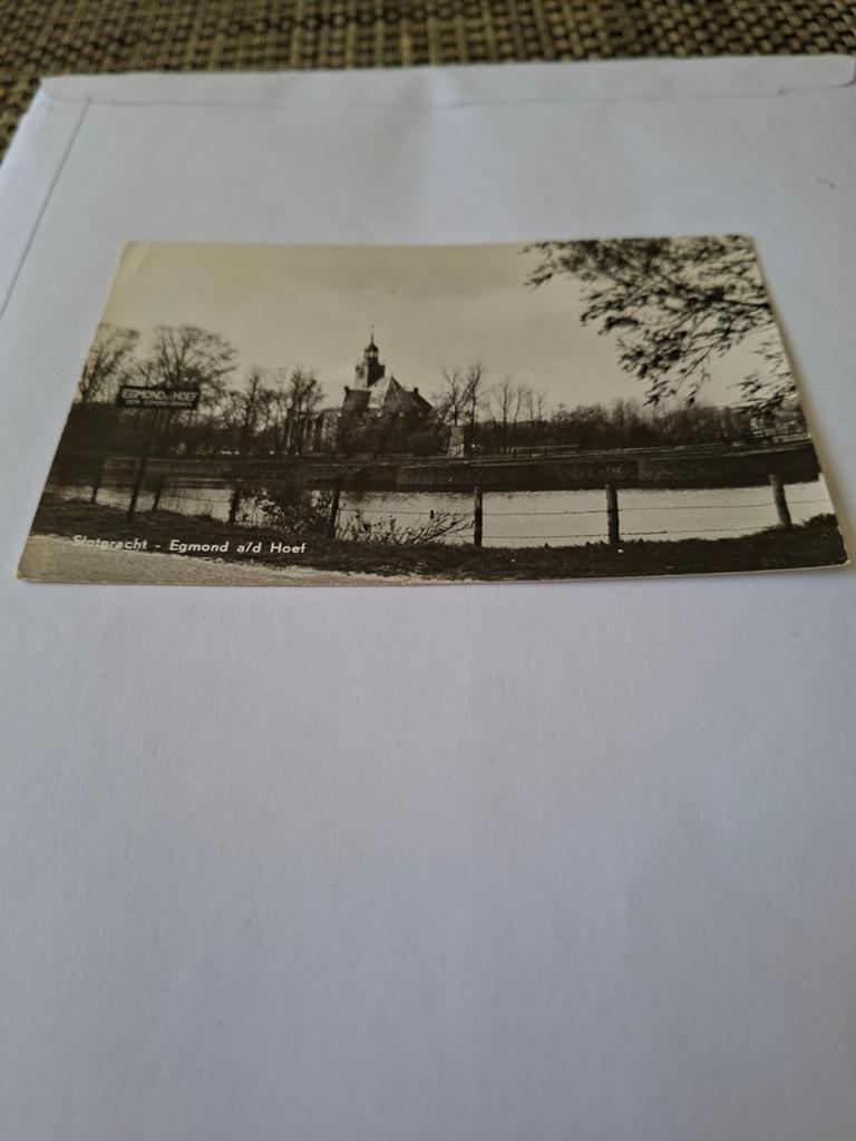 Egmond a/d Hoef slotgracht, Ophalen of Verzenden, 1960 tot 1980, Gelopen, Noord-Holland