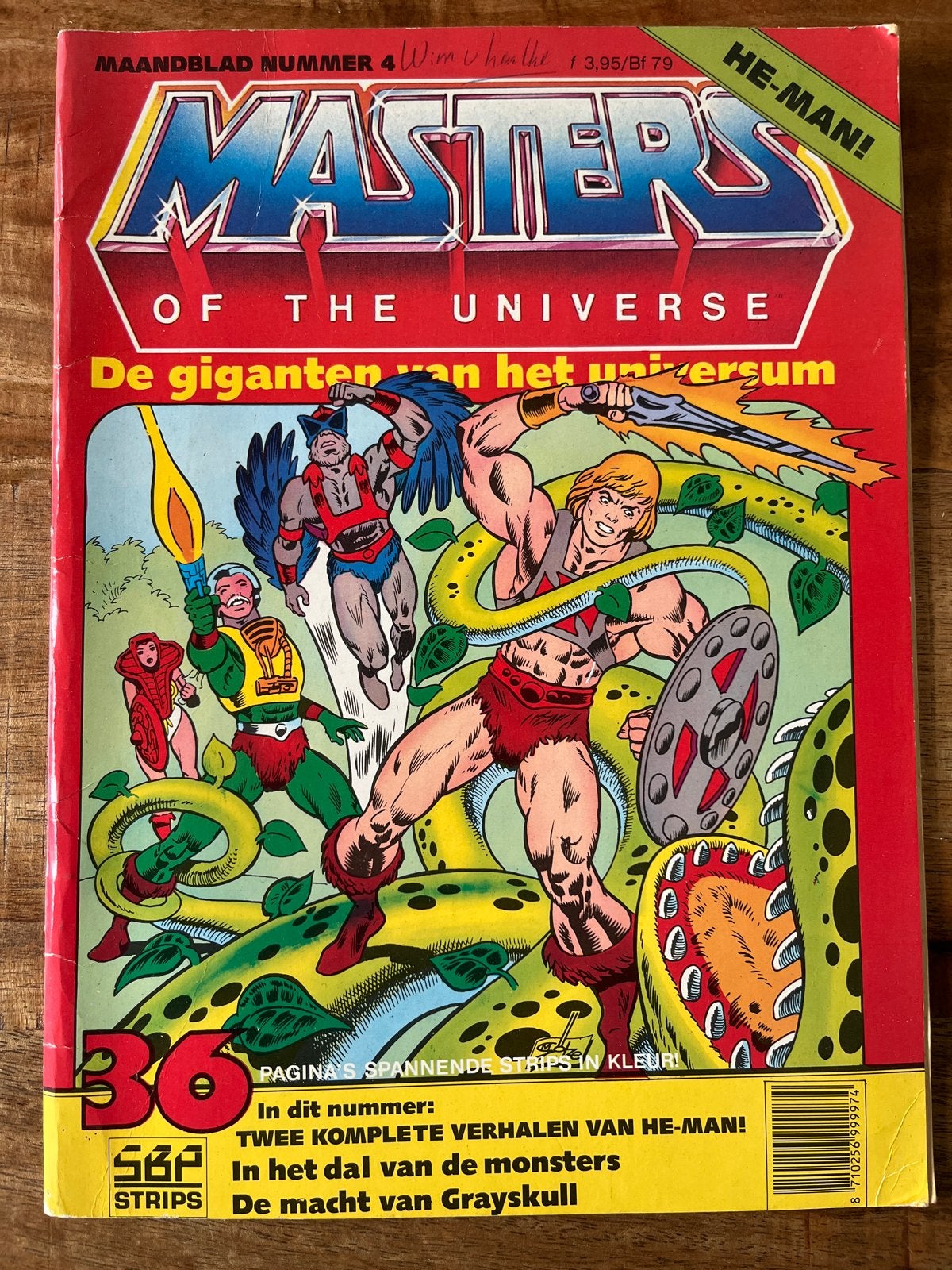 Masters of the Universe Maandblad Nummer 4 He-Man, Boeken, Eén stripboek, Ophalen of Verzenden, Gelezen
