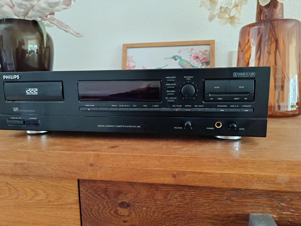 Philips DCC 600 te koop aangeboden, Audio, Tv en Foto, Cassettedecks, Ophalen of Verzenden, Enkel, Philips, Tiptoetsen