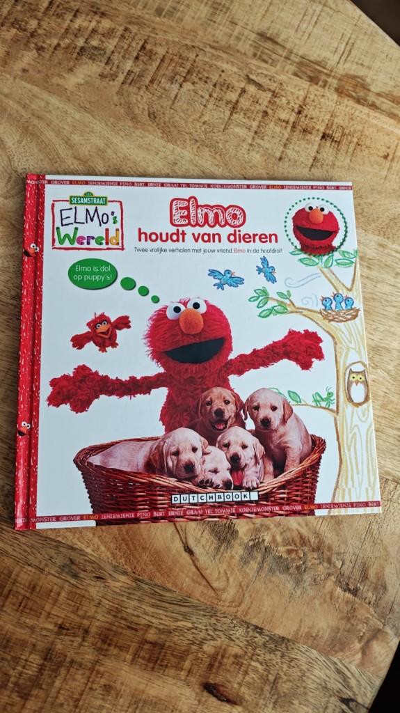 Sesamstraat – Elmo houdt van dieren, Boeken, 3 tot 4 jaar, Ophalen of Verzenden, Sesamstraat, Zo goed als nieuw