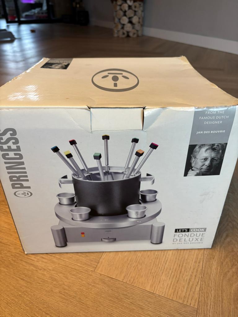Princess Let's Cook Fondue Deluxe - Jan des Bouvrie, Ophalen of Verzenden, Nieuw, Elektrisch, Fondueset