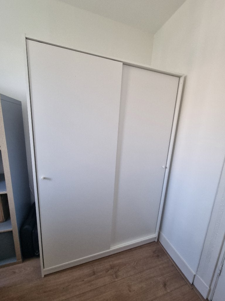KLEPPSTAD Schuifdeurkast (Wardrobe with sliding doors), Ophalen, Met deur(en), Gebruikt, 100 tot 150 cm