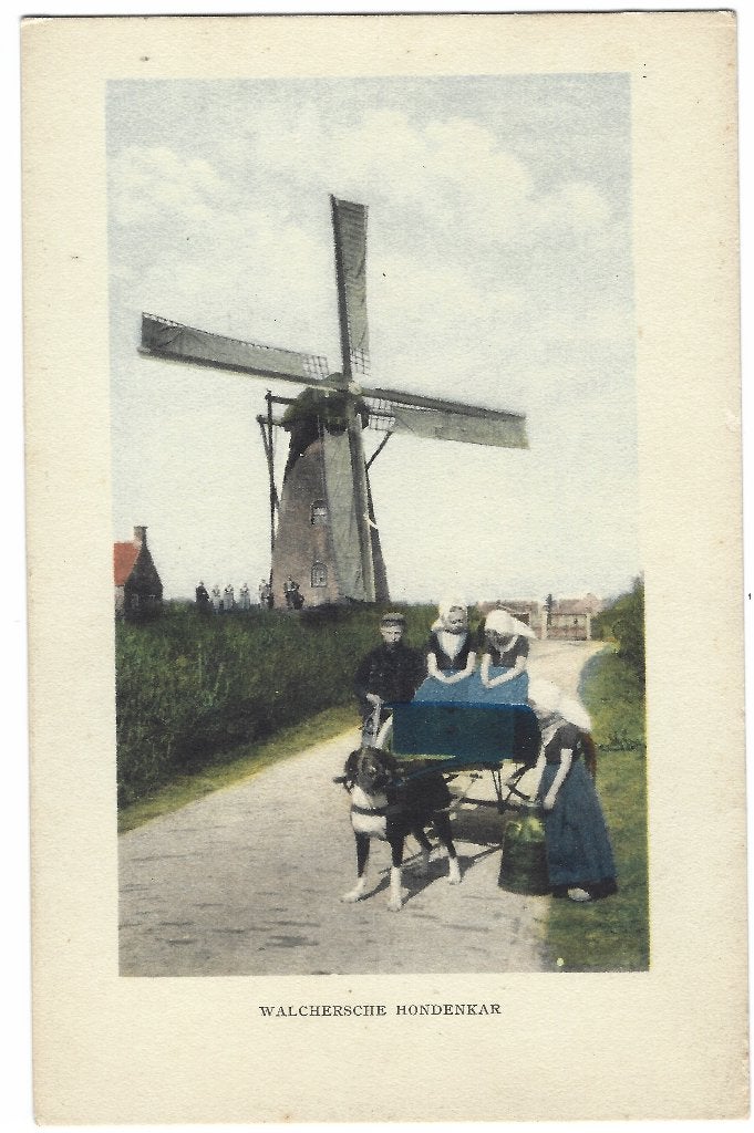Grijpskerke, Walchersche Hondenkar - Molen, Verzenden, 1920 tot 1940, Ongelopen, Zeeland
