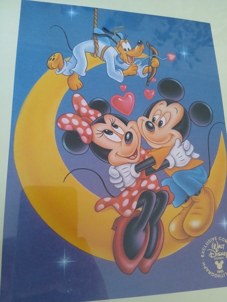Disney Lithografie, Verzamelen, Ophalen of Verzenden, Mickey Mouse, Nieuw, Plaatje of Poster