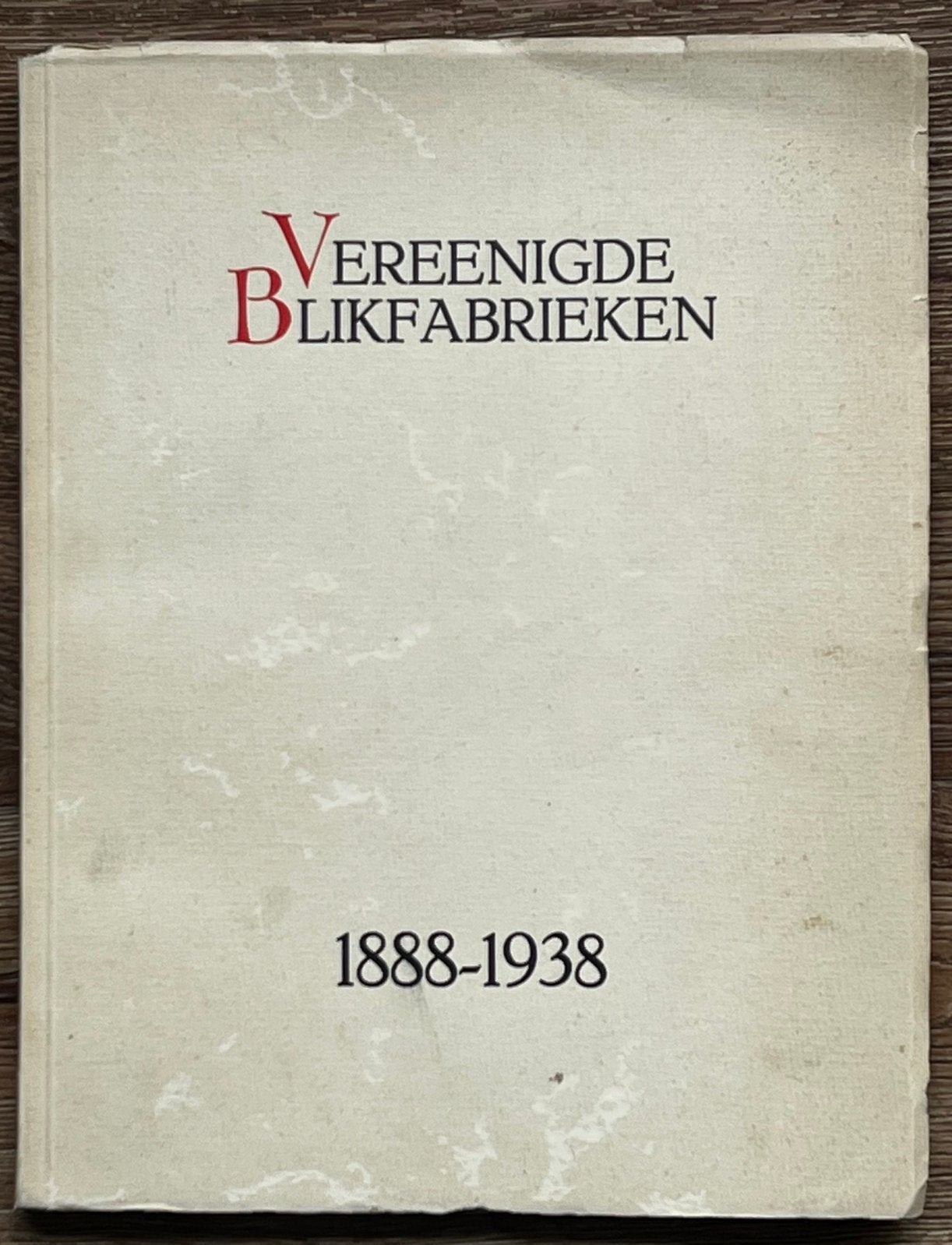 Jubileumuitgave boek 1938 Verblifa blikfabrieken, Ophalen, Gebruikt, Overige