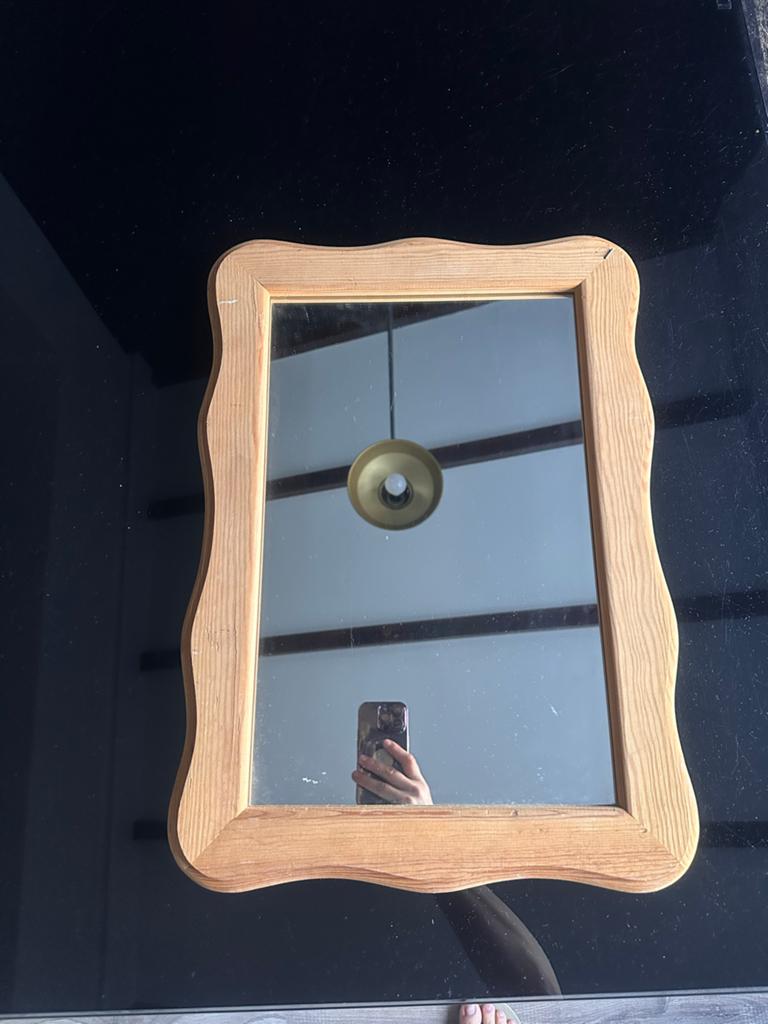 Vintage spiegel met houten lijst, Ophalen, Overige vormen