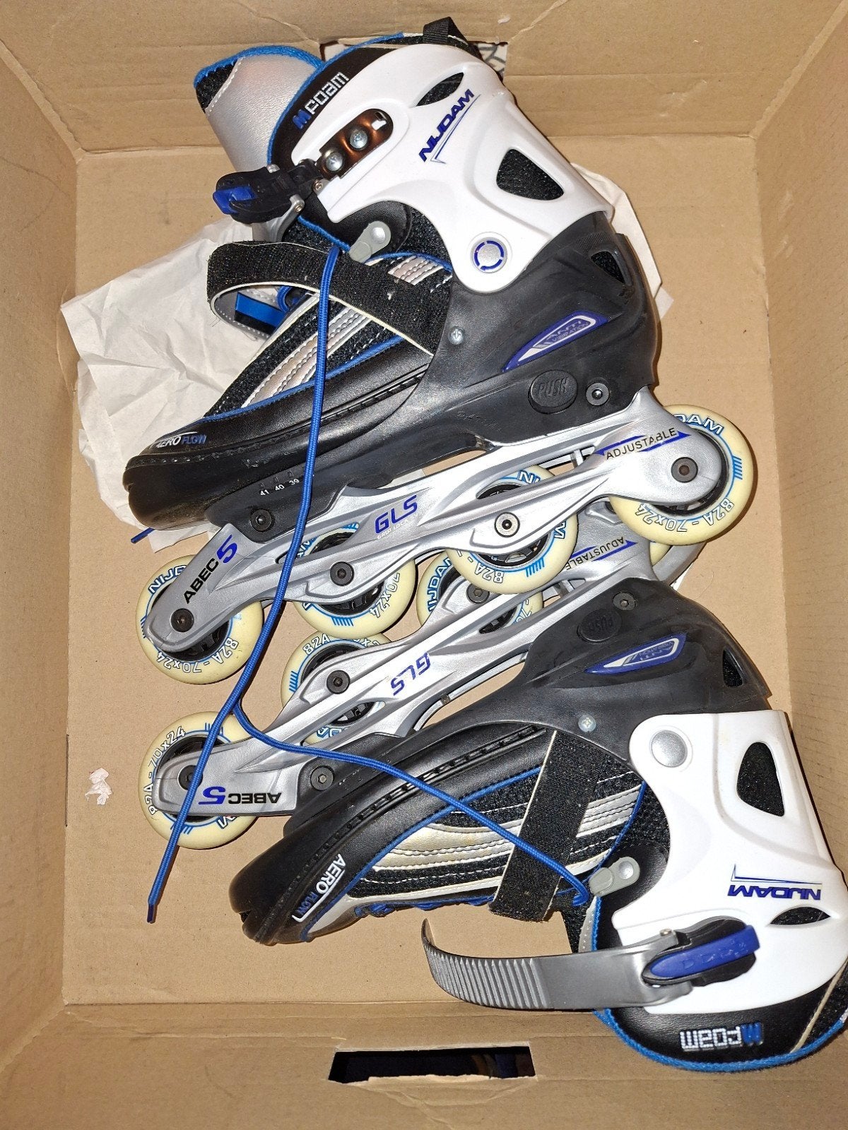 Nijdam verstelbare inline skates, maat 38-41, Ophalen of Verzenden, Zo goed als nieuw, Overige typen, Nijdam