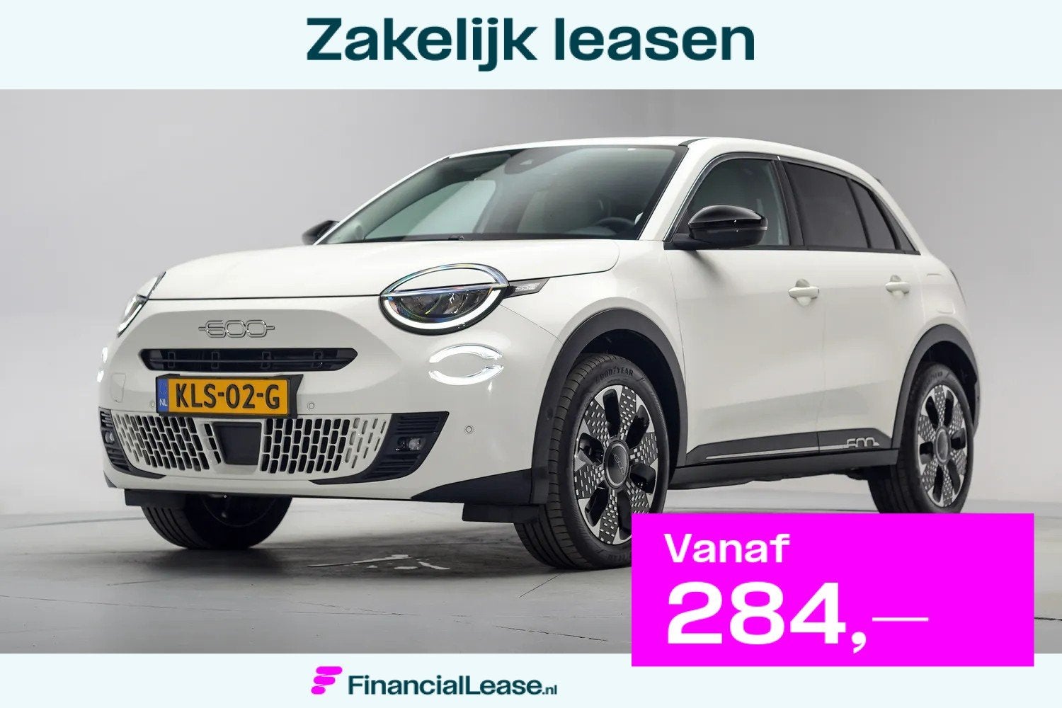 Fiat 600 1.2 Hybrid la Prima [ Navi Apple / Android Massage, Automaat, 101 pk, Gebruikt, Wit