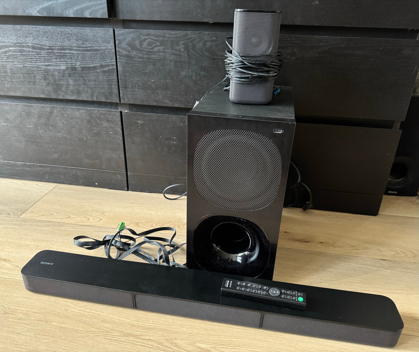 Sony Soundbar met actieve subwoofer en satellietluidspreker, Ophalen of Verzenden, Overige spelers, Sony, 40 tot 70 watt