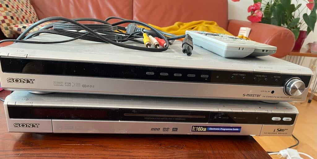 Sony DVD recorder RDR-HC725 en SMaster receiver, Gebruikt, 70 watt of meer, Ophalen of Verzenden, 5.1-systeem