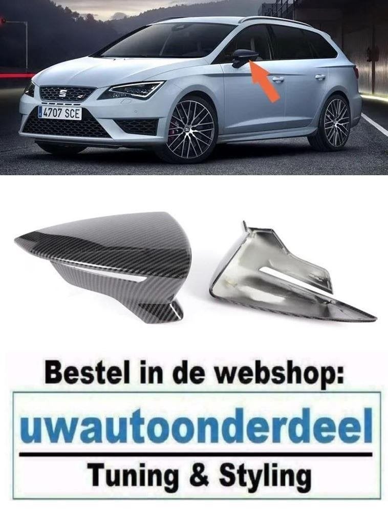 Spiegelkap Spiegelkappen Carbon look Cupra FR Look Voor Seat, Verzenden, Automotive Parts, A.parts@hotmail.nl, Trasmolenlaan 12 3447 GZ Woerden
