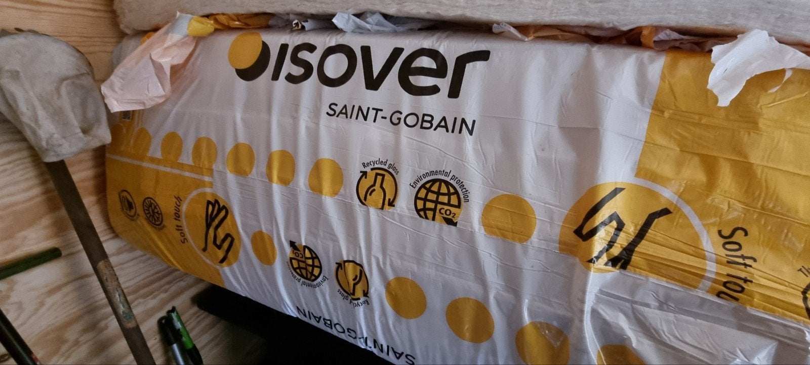 Glaswol, Ophalen, 5 tot 10 m², Zo goed als nieuw, Muurisolatie