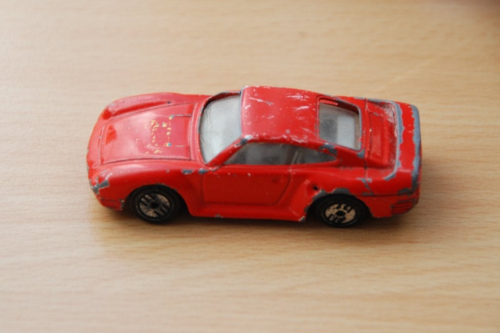 Vintage Modelauto Porsche 959 - Mattel 1987 Hot Wheels, Verzenden, Auto