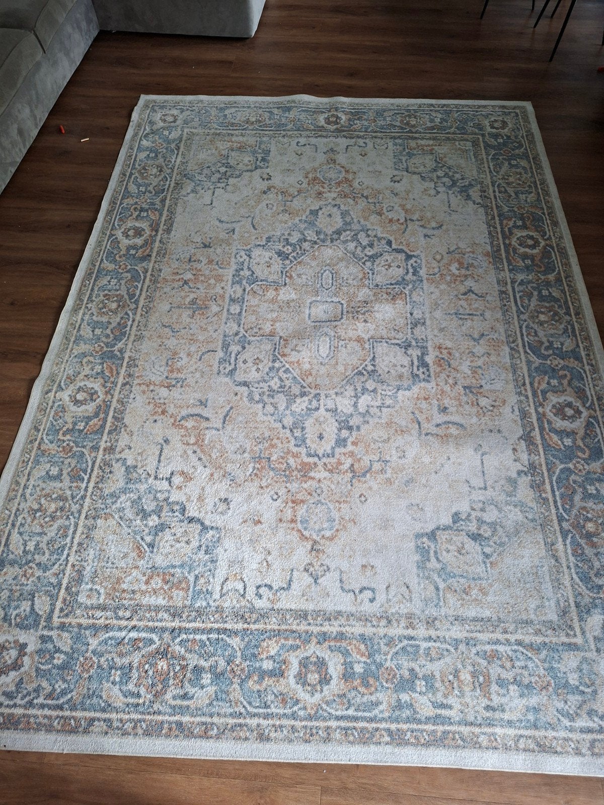Fraai Medallion Vloerkleed - Rustic, 230x330cm, Ophalen, Blauw, 200 cm of meer, Zo goed als nieuw