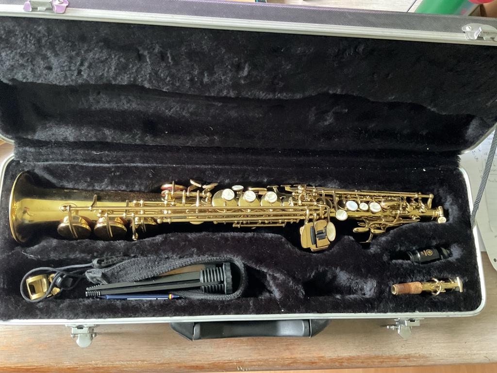Eastman sopraansaxofoon met koffer, Ophalen of Verzenden, Gebruikt, Sopraan, Met koffer