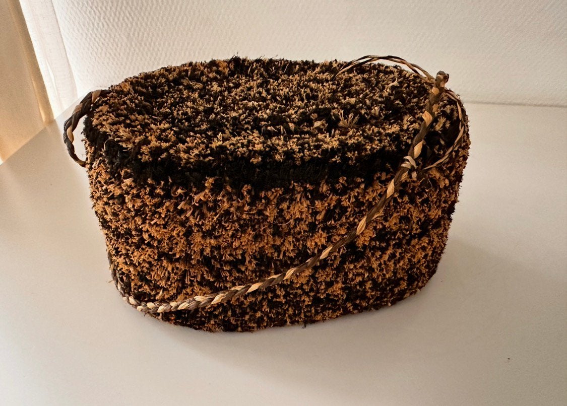 Kuba raffia Afrikaans mandje fluweel 1920 Afrikaanse mandjes, Ophalen of Verzenden