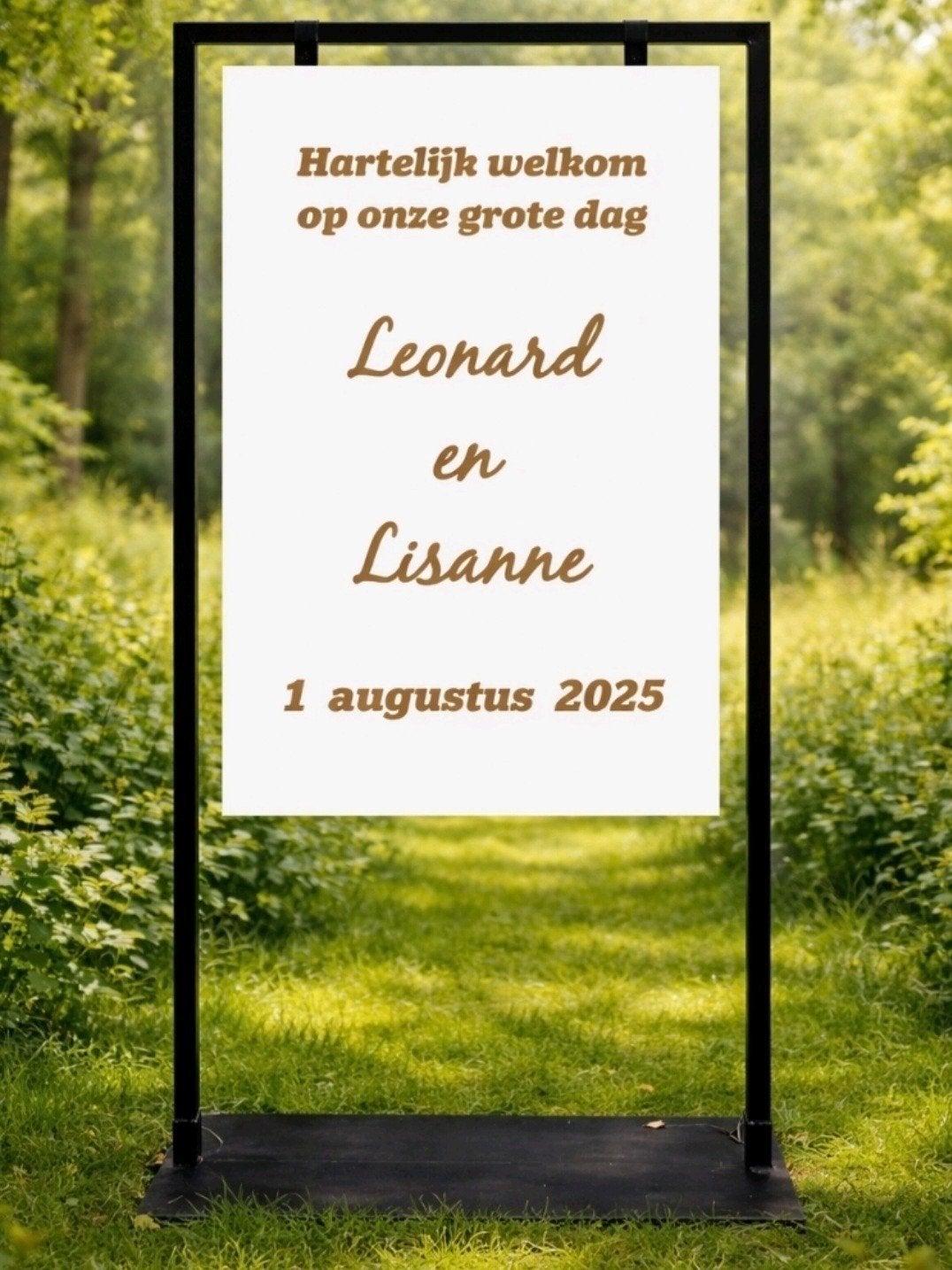 welkomstbord/schildersezel/backdrop te huur, Ophalen, Gebruikt, Overige