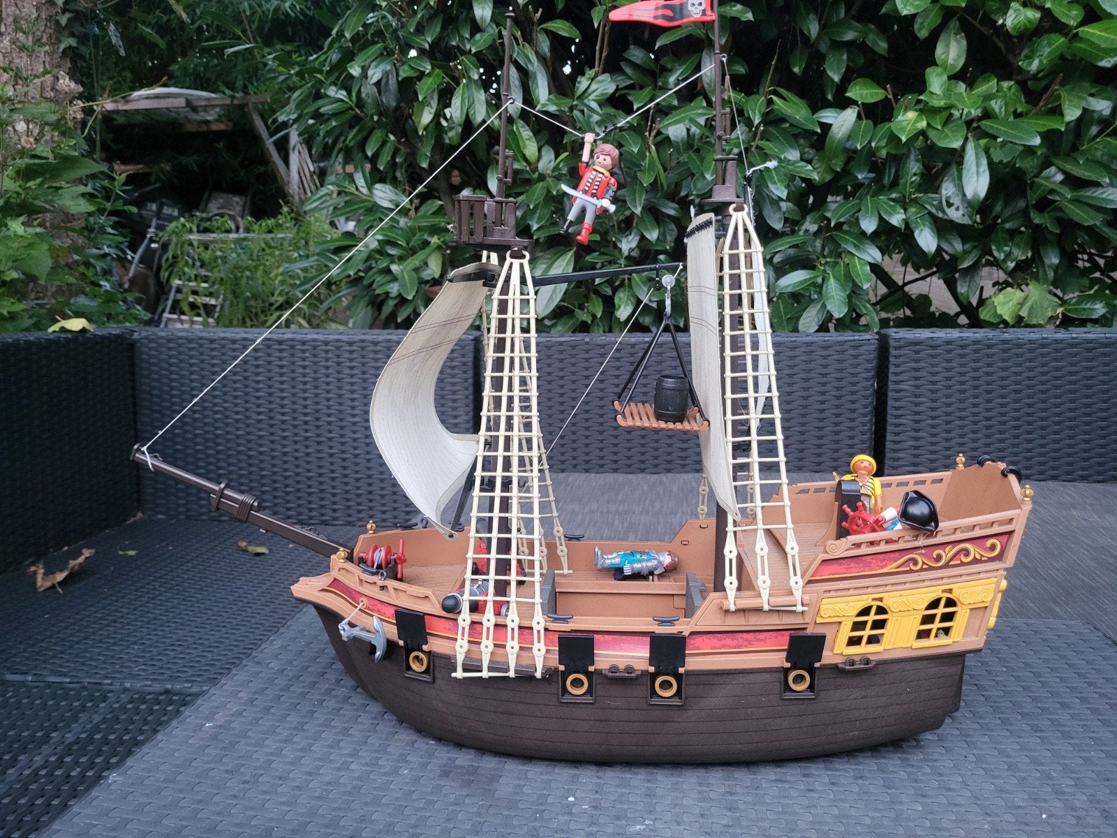 Playmobil Piratenschip - Compleet met Figuren en Accessoires, Pirates, Gebruikt, Complete set, Ophalen of Verzenden
